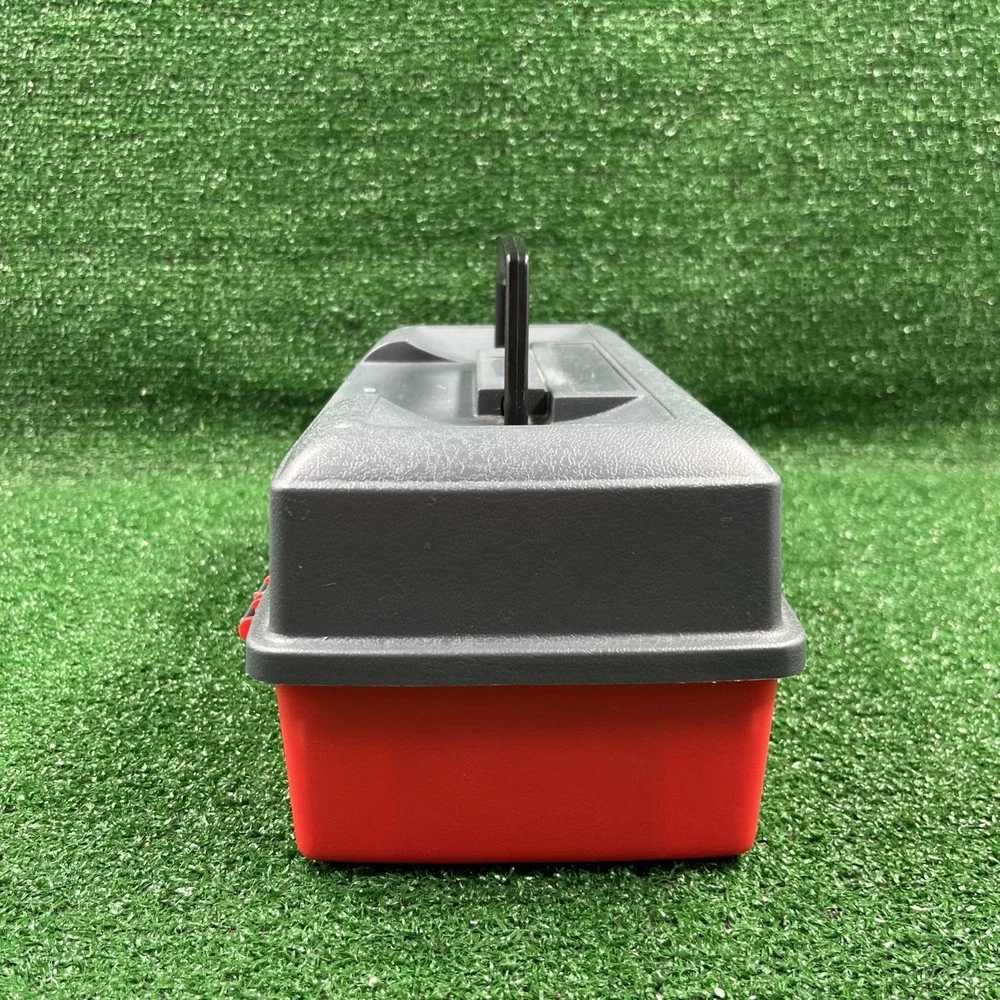 Vintage Plano Fishing Tackle Box #1001 Red Gray‎ One Tray